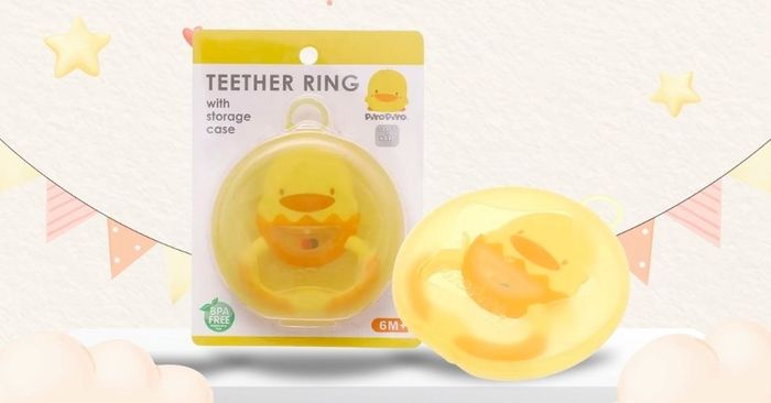 Đồ chơi gặm nướu PIYOPIYO dạng xúc xắc hình chú vịt PY830437 (phù hợp từ 6 tháng)