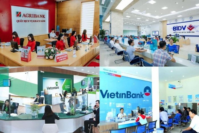 4 ngân hàng quốc doanh có 16 điểm bán vàng.