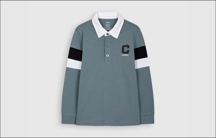 Áo polo dành cho bé trai - Mẫu Canifa 2TP21W003-SB900 màu xanh