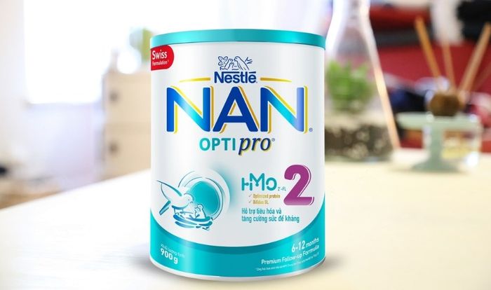 Sữa bột NAN Optipro số 2 900g là một lựa chọn phổ biến.