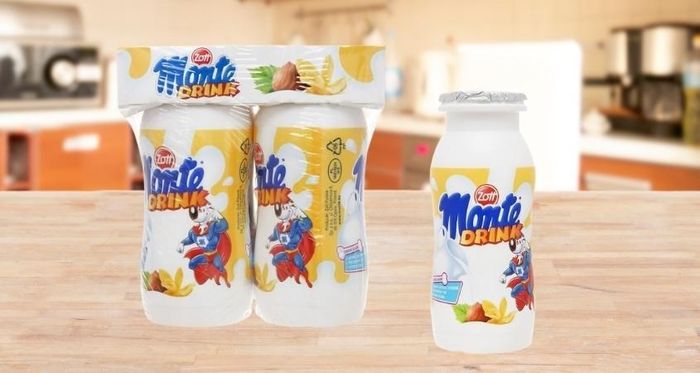 Lốc 4 chai váng sữa Zott Monte Drink vị vani 95 ml (dành cho bé từ 1 tuổi)
