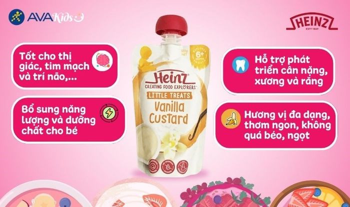 Sữa chua Heinz cho bé ăn dặm thơm ngon
