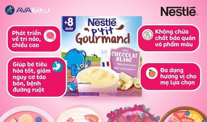 - Cung cấp nhiều protein, canxi, chất béo giúp bé phát triển trí não và chiều cao. Bổ sung acid lactic và khoáng chất giúp tiêu hóa tốt, giảm nguy cơ táo bón và bệnh đường ruột.