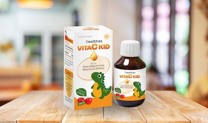 Siro Healthza VitaC Kid hỗ trợ tăng cường sức đề kháng cho bé, chai 90 ml
