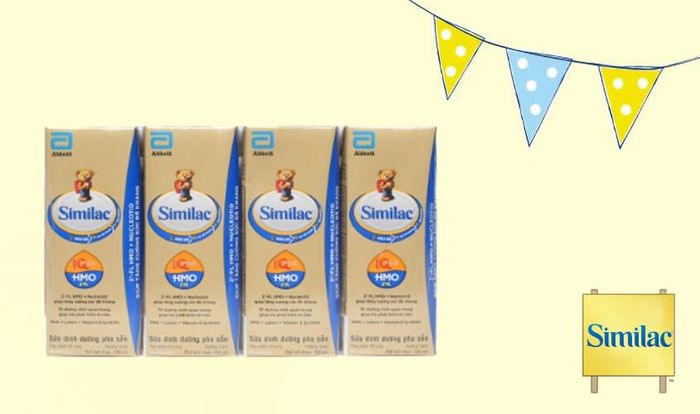 Lốc 4 hộp sữa pha sẵn Similac vị vani 180 ml (dành cho bé từ 1 tuổi)