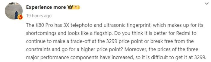Thông số kỹ thuật của Redmi K80 Pro