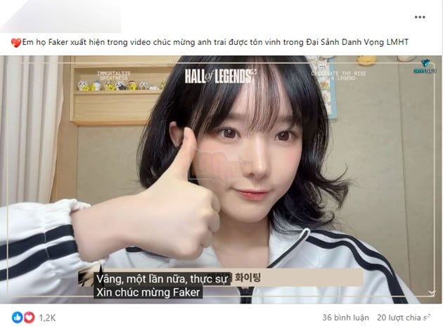 Một cô gái được cho là em họ của Faker đã xuất hiện, khiến cộng đồng LMHT tranh cãi xem liệu cô có phải là em họ thực sự hay không.