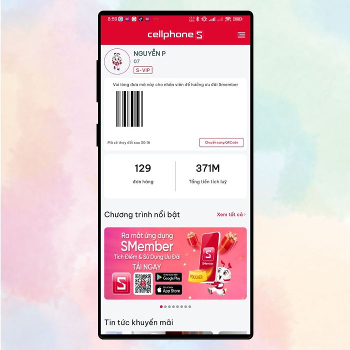 Cách tải app S-Member một cách đơn giản và nhanh chóng 4