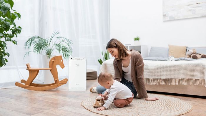 Đèn giám sát độ ẩm phát ra 3 tiếng bíp và 5 đèn nhấp nháy