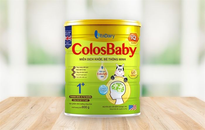 Sữa bột ColosBaby IQ Gold 1+ vị vani 800g (dành cho trẻ từ 1 - 2 tuổi)