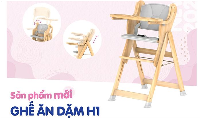 Ghế ăn Autoru H1 cho bé (từ 9 tháng - 5 tuổi)