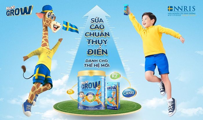 Nuvi Grow là sản phẩm sữa thuộc Nutifood