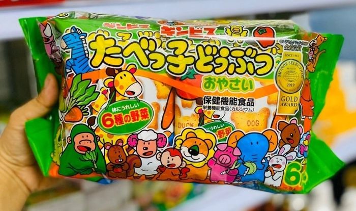 Bánh ăn dặm Ginbis vị rau củ giàu chất xơ