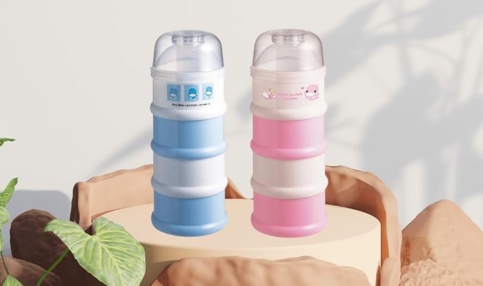 Hộp đựng sữa 4 ngăn từ nhựa PP KuKu KU5305