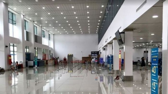 Khu vực làm thủ tục check-in tại sân bay Chu Lai