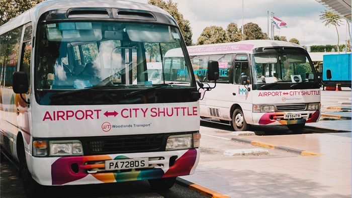 Dịch vụ Xe City Shuttle tại sân bay Singapore Changi
