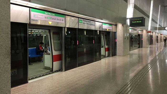 Ga MRT ở sân bay Singapore Changi