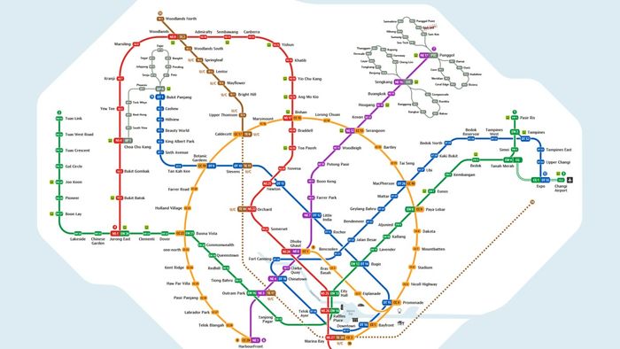 Sơ đồ MRT ở Singapore