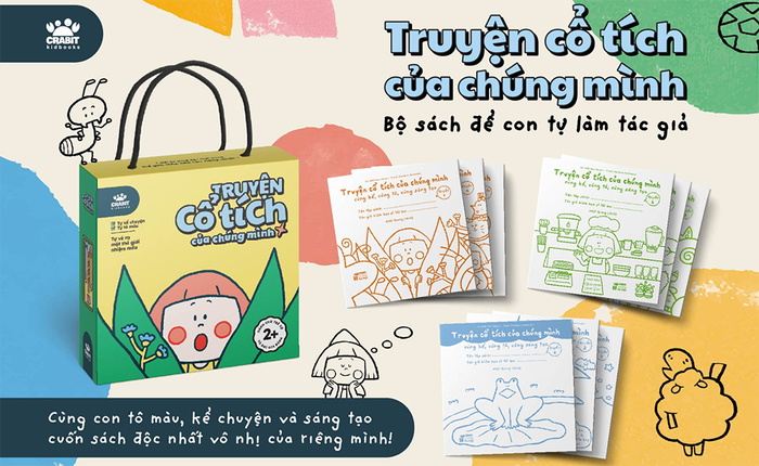 Bộ sách tô màu kể chuyện để trẻ thực hành việc làm tác giả nhí