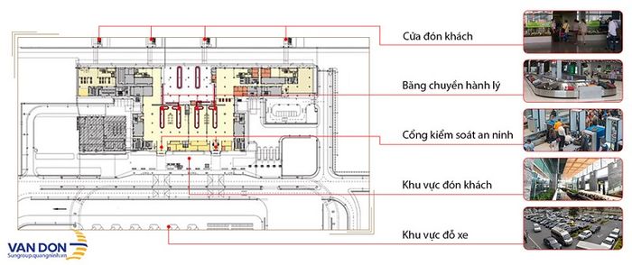 Bản đồ tầng 1 sân bay Vân Đồn