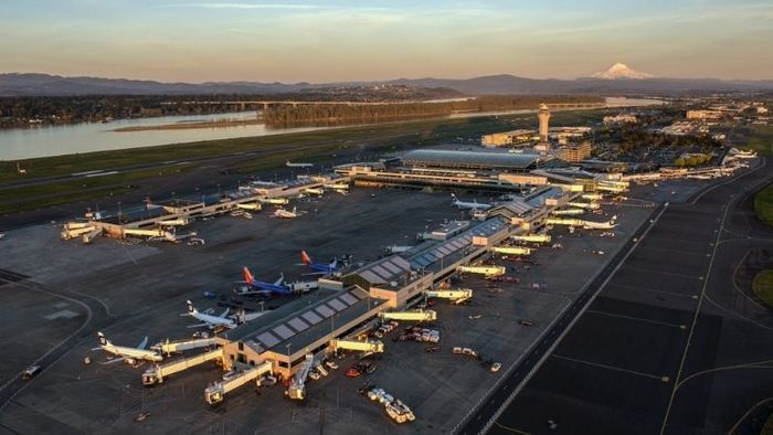 Bãi đỗ máy bay của sân bay quốc tế Portland