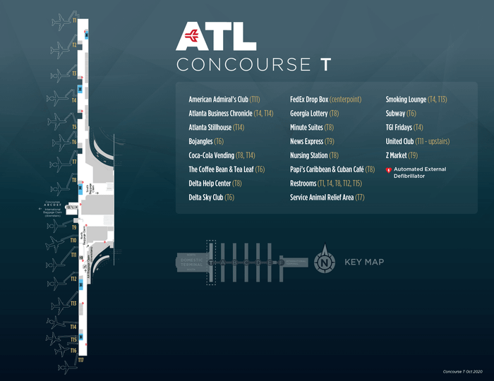 Khu vực chờ Tại sân bay quốc tế Atlanta Hartsfield