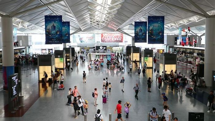 Khu vực sảnh ga hành khách tại sân bay Chubu Centrair