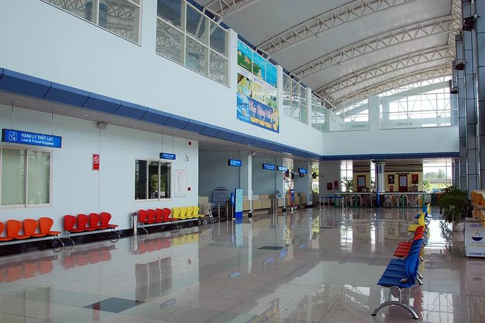 Bên trong sân bay Rạch Giá