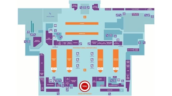 Sảnh Đến - Trung tâm chính của Nhà ga KLIA2