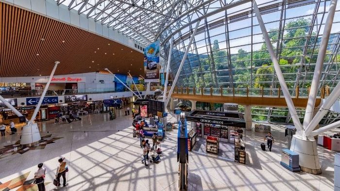 Bên trong nhà ga của sân bay quốc tế Kuala Lumpur