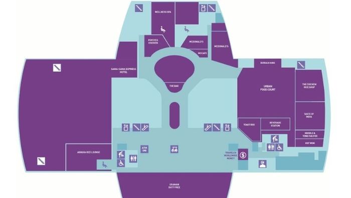 Tầng 3 của Nhà ga vệ tinh KLIA2