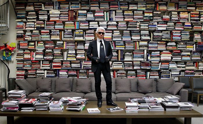 Kho sách 30000 đầu sách mơ ước của nhà sáng tạo cựu giám đốc của Chanel - Karl Lagerfeld