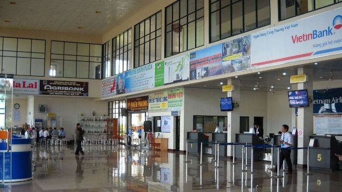 Bên trong nhà ga sân bay Pleiku (Gia Lai)