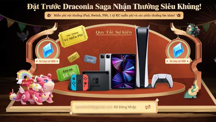 Hướng dẫn nhập mã code Draconia Saga nhanh chóng