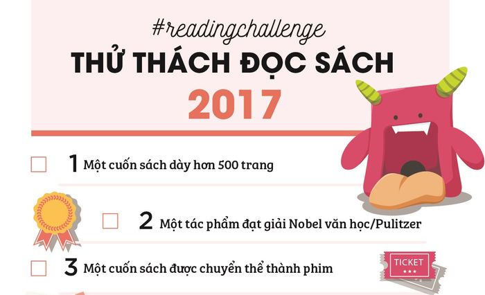 Sách đáng đọc: Các tác phẩm được gợi ý cho Thử thách đọc sách 2017