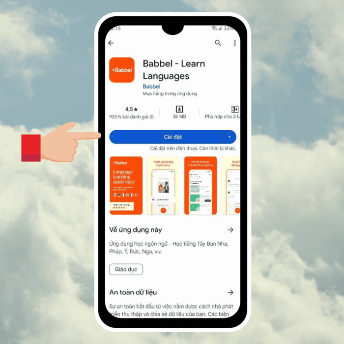 Làm thế nào để tải app Babbel trên điện thoại iOS 2