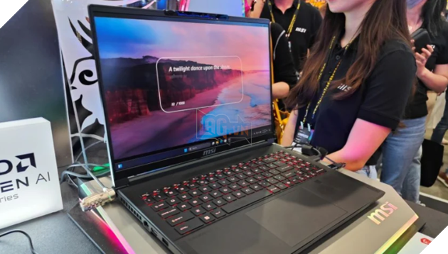 MSI giới thiệu dòng Laptop tích hợp AI sử dụng Chip AMD