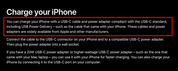 Apple cũng khẳng định rằng bạn có thể yên tâm sử dụng các phụ kiện tuân thủ chuẩn USB-C