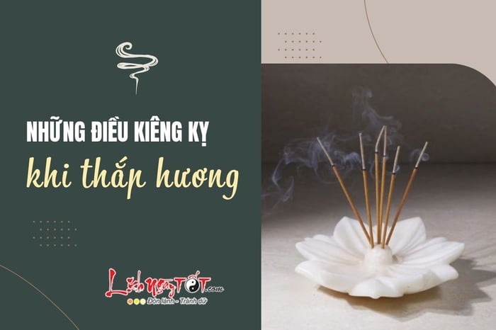 Kiêng kỵ khi thắp hương