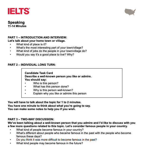 phương pháp nói IELTS