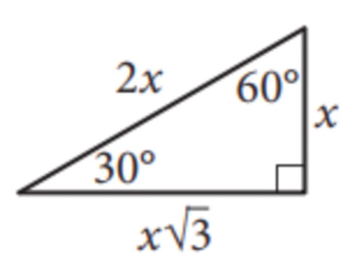 30, 60, 90 Degree Triangle