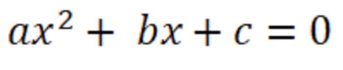 Phương trình bậc hai (Quadratic equation)