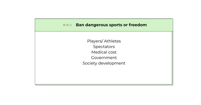 prohibit dangerous sports or freedom