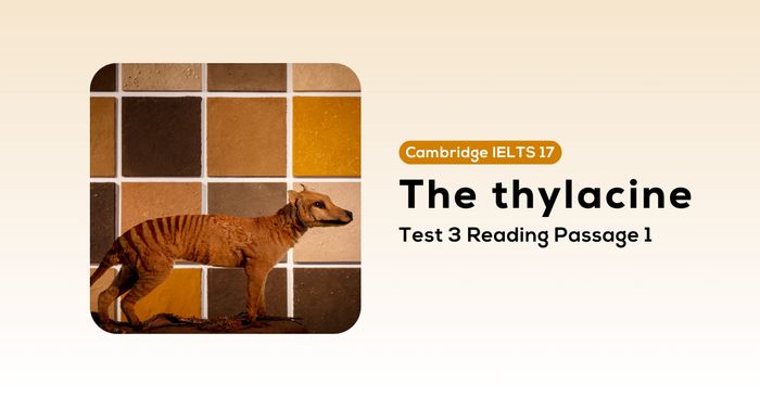 Solving Cambridge IELTS 17 test 3 reading passage 1 the thylacine