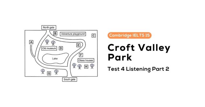 solve cambridge ielts 18 test 4 listening part 2 croft valley park