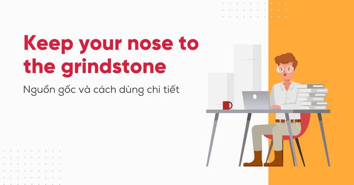 idiom keep your nose to the grindstone application in communication ielts speaking