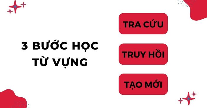 3 bước học từ vựng