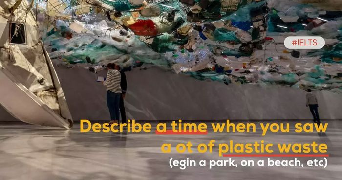 recount an occasion when you witnessed a significant amount of plastic waste, such as in a park or on a beach.