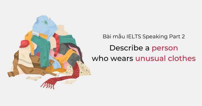 Sample of describing in detail a person who wears unusual clothes