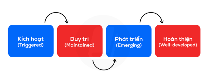mô hình bốn pha các bước